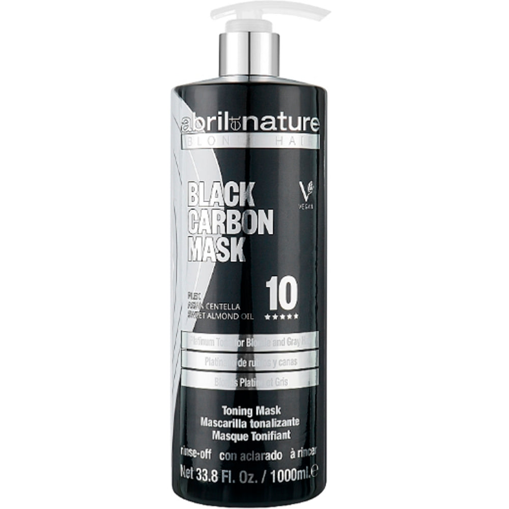 Маска для осветленных волос - Abril et Nature Black Carbon Toning Mask