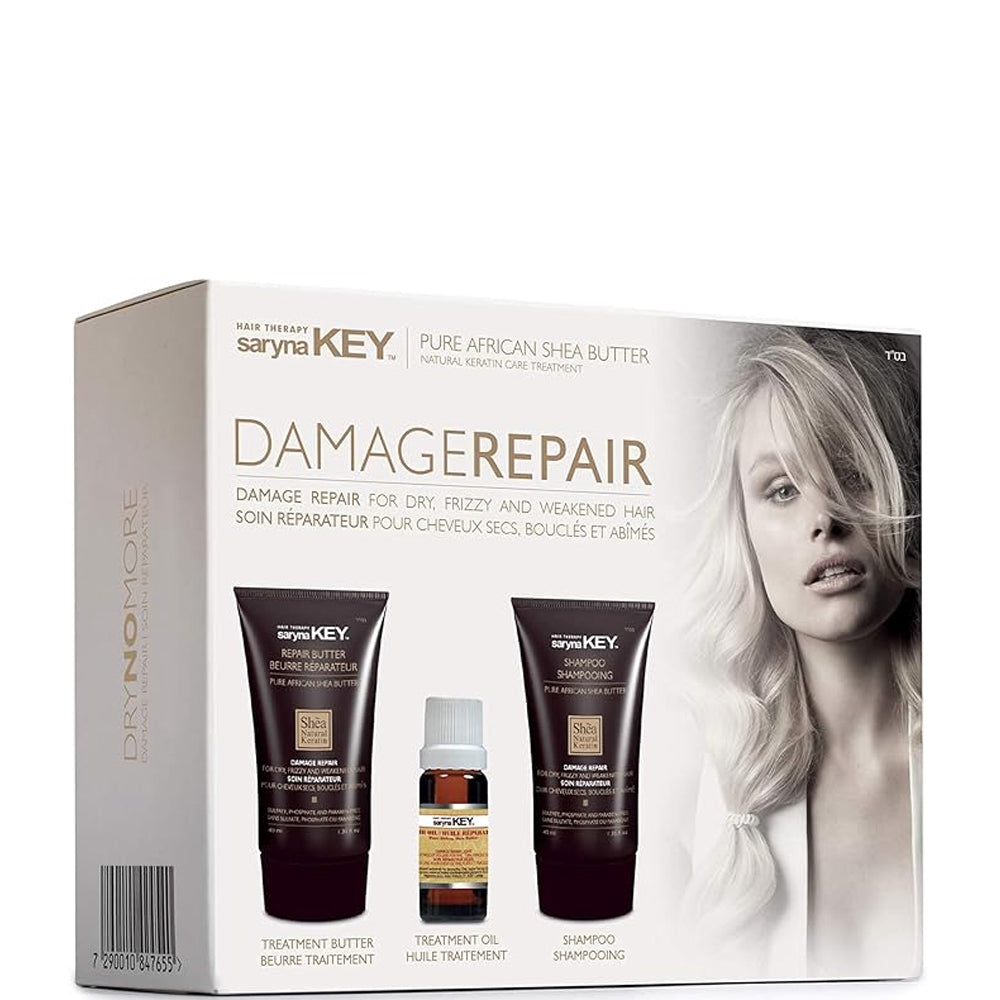 Набір для відновлення волосся - Saryna Key Damage Repair Pure African Shea Kit