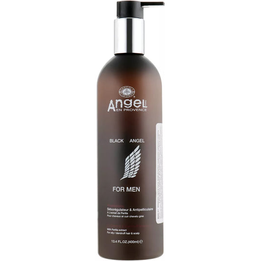 Angel Professional Paris Black Angel Oil Control And Dandruff Shampoo - Шампунь от перхоти для жирных волос с экстрактом периллы