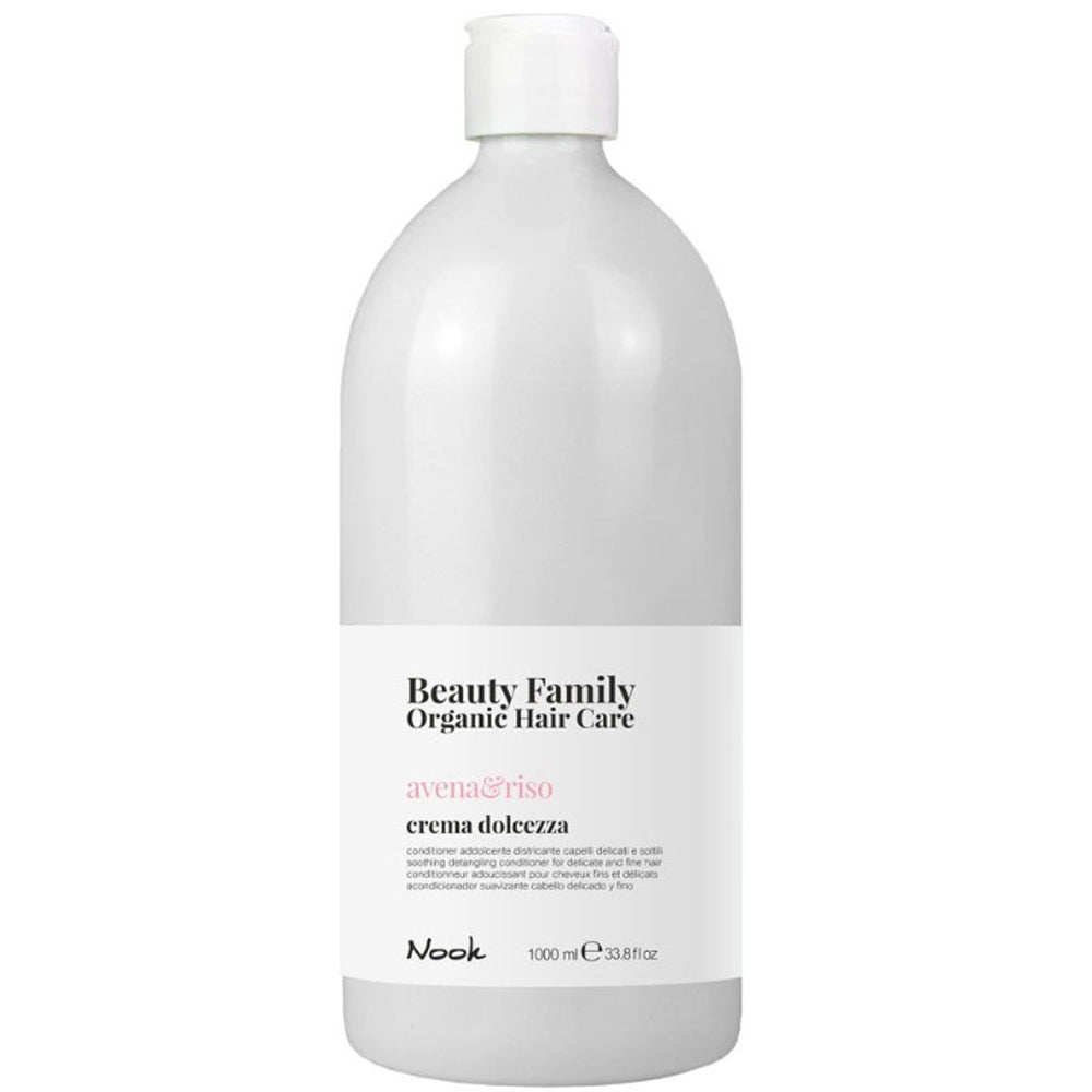 Кондиционер для тонких и склонных к спутыванию волос - Nook Beauty Family Organic Avena Riso Crema Dolcezza