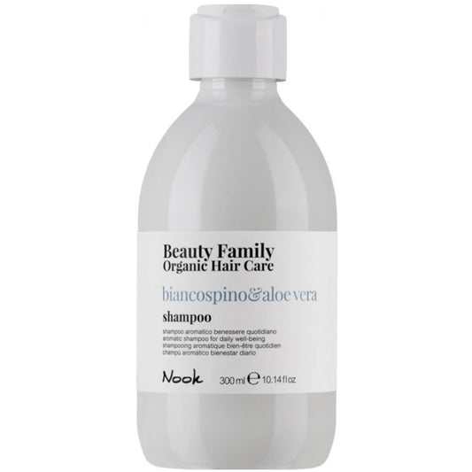 Оздоровительный шампунь для ежедневного использования - Nook Beauty Family Biancosoino & Aloevera Shampoo