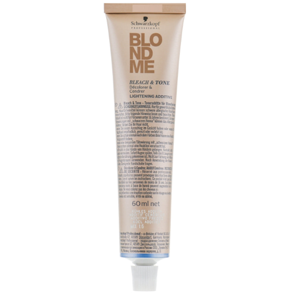 Schwarzkopf Professional BlondMe Bleach & Tone 60ml - Нейтрализующий тонер для обесцвечивания 60мл