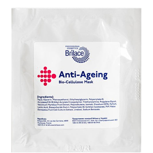 Антивозрастная биоцеллюлозная маска - Brilace Bio-Cellulose Anti-Ageing Mask