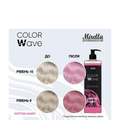 Тонирующая маска для волос - Mirella Professional Color Wave 380 ml