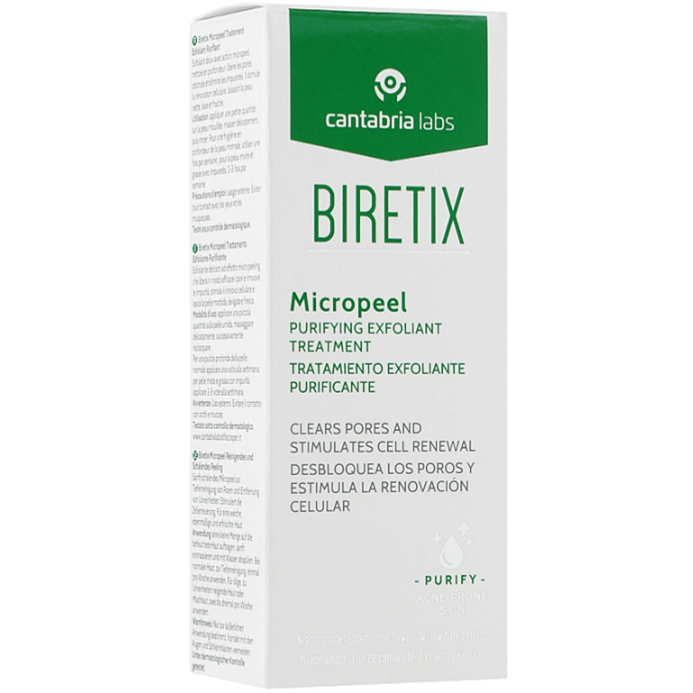 Cantabria Labs Biretix Micropeel - Очищающий скраб-эксфолиант для кожи с акне