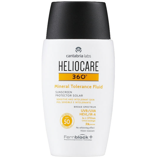 Cantabria Labs Heliocare 360º Mineral Tolerance Fluid SPF 50 - Солнцезащитный минеральный крем-флюид для чувствительной кожи