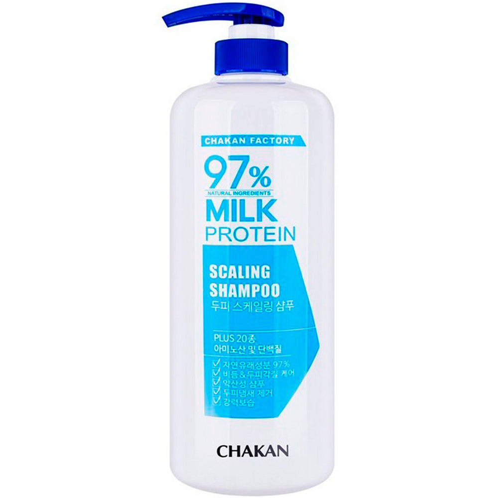 Шампунь очищающий с экстрактом молочного протеина - Chakan Milk Protein 97% Scaling Shampoo