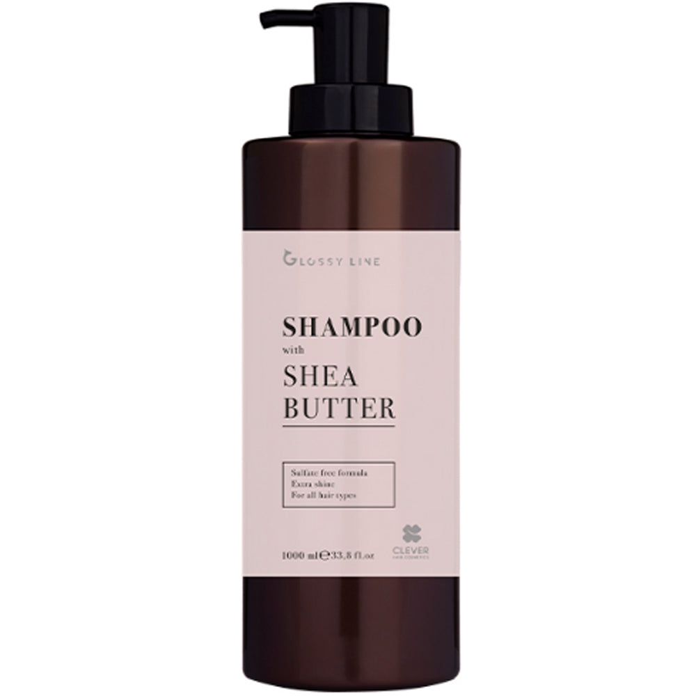 Бессульфатный шампунь с маслом Ши для блеска волос - Clever Cosmetics Glossy Line Shampoo