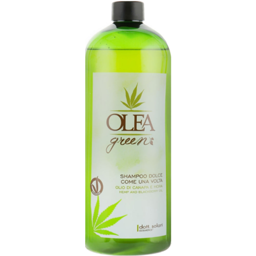 Шампунь для блиску волосся з оліями конопель і ожини - Dott. Solari Olea Green Shampoo