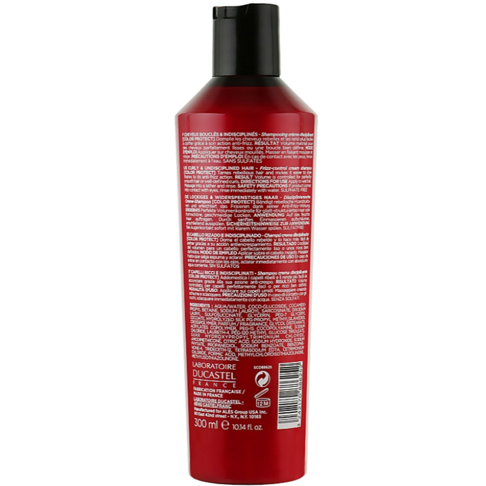 Шампунь для вьющихся и непослушных волос - Ducastel Subtil Color Lab Frizz-Control Shampoo