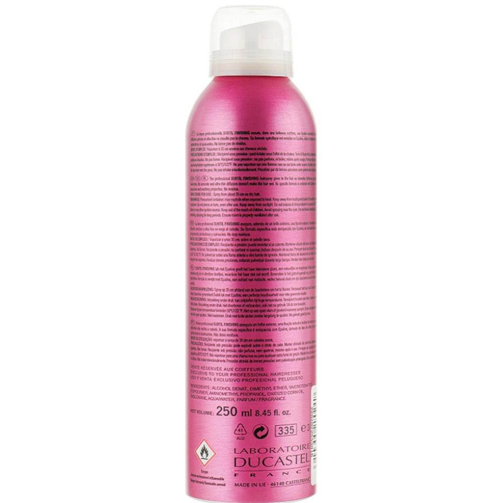 Лак для остаточної фіксації зачіски - Ducastel Subtil Finishing Hairspray