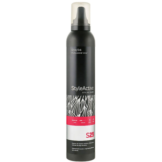 Erayba Style Active S25 Extreme Mousse - Мус для волосся сильної фіксації