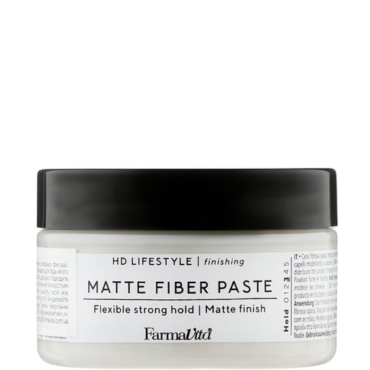 Матовая паста с белой глиной средней фиксации - Farmavita HD Life Matt Fiber Paste