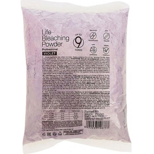 Освітлюючий фіолетовий порошок з амінокислотами - Farmavita Life Violet Bleaching Powder