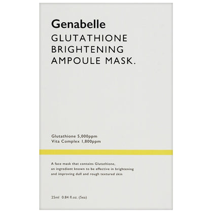 Маска с глутатионом, выравнивающая тон - Genabelle Glutathione Brightening Ampoule Mask