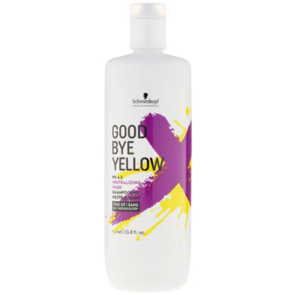 Schwarzkopf Goodbye Yellow Shampoo - Бессульфатный шампунь с антижелтым эффектом