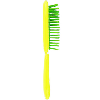 Расческа для волос желтая с зелеными - Janeke Superbrush The Original Italian Green&Yellow