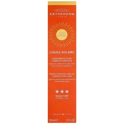 Institut Esthederm L'Huile Solaire Protective Sun Care Oil For Body And Hair SPF 50 - Солнцезащитный спрей для волос и тела