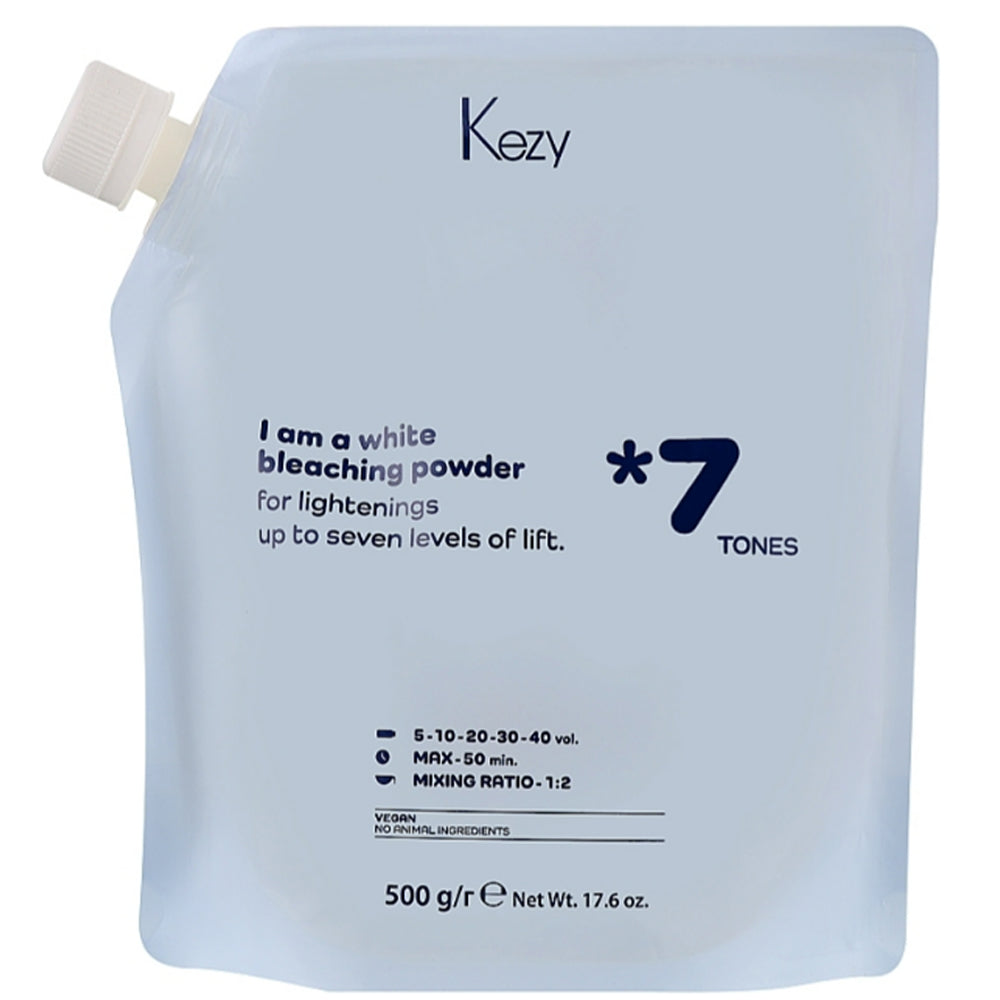 Белый обесцвечивающий порошок до 7 тонов - Kezy Bleaching Powder