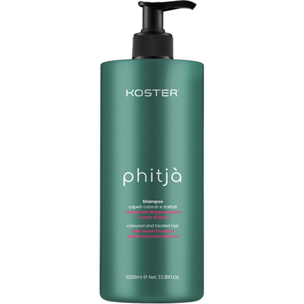 Шампунь для фарбованого та пошкодженного волосся - Koster Phitja Chestnut & Walnut Hull Shampoo