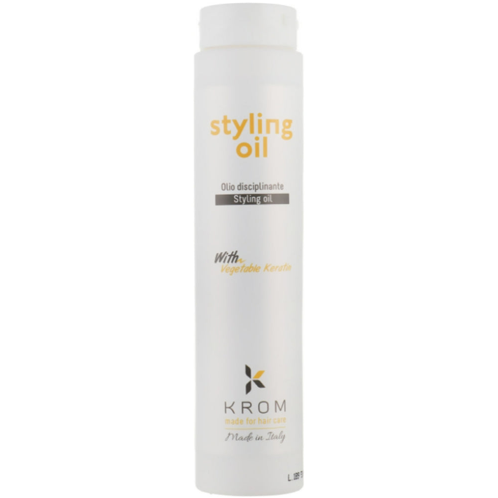 Масло для стайлинга с растительным кератином - Krom Styling Oil