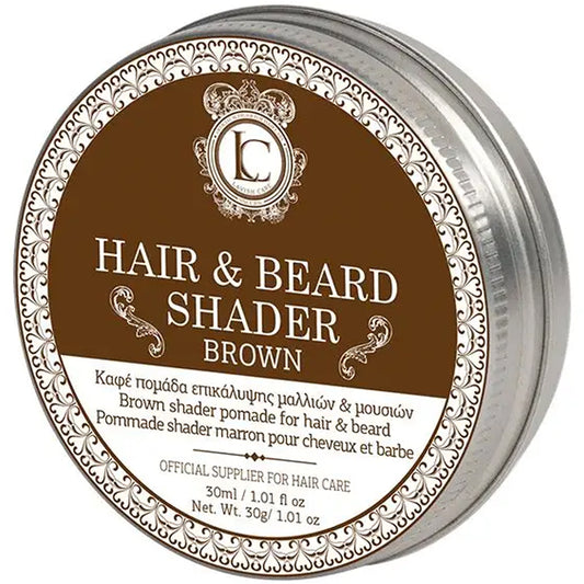 Коричневая помада для бороды и волос средней фиксации - Lavish Care Brown Beard And hair Shader Pomade
