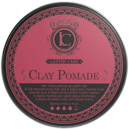 Мягкая глиняная помада сильной фиксации - Lavish Care Clay Pomade Soft Pomade With Strong Hold