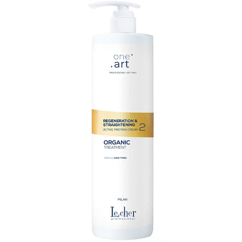 Крем випрямляючий для волосся - LeCher Active Protein One Art Regeneration & Straightening Cream