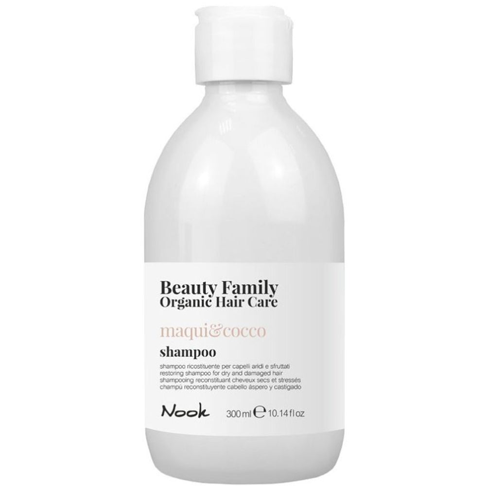 Відновлюючий шампунь для сухого та пошкодженого волосся - Nook Beauty Family Maqui & Cocco Shampoo