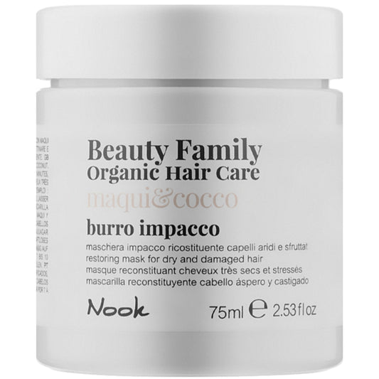 Восстанавливающий кондиционер для сухих и поврежденных волос - Nook Beauty Family Maqui & Cocco Crema Souffle