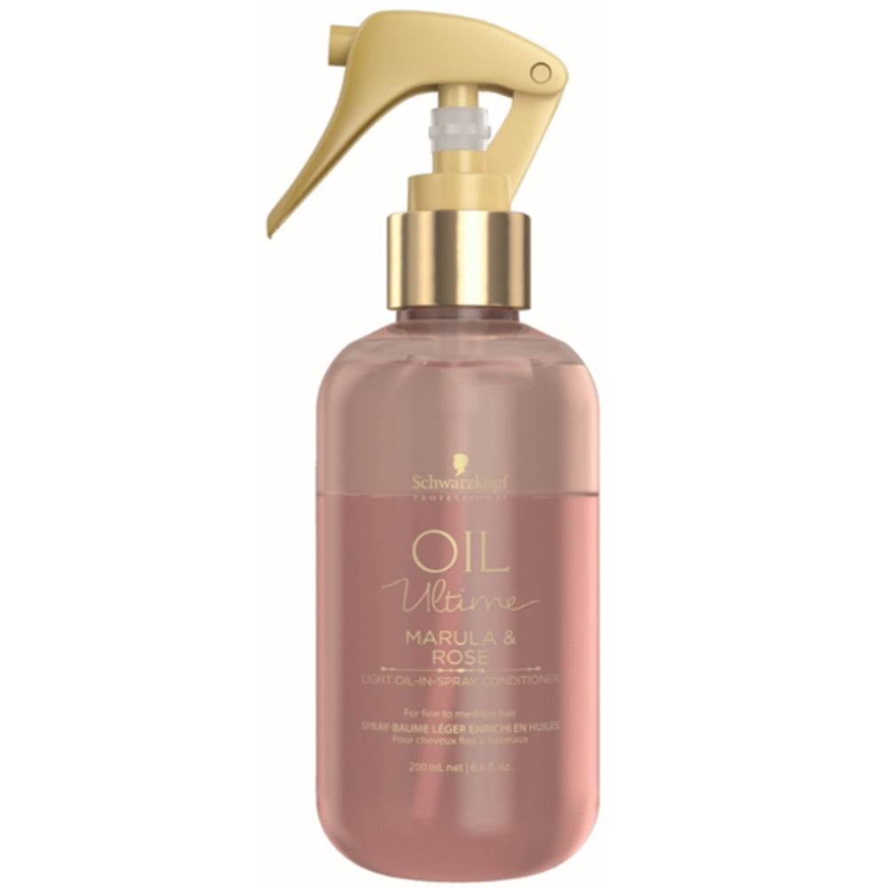 Schwarzkopf Oil Ultime Marula & Rose Light Oil-In-Spray Conditioner - Спрей-кондиционер c маслом марулы для тонких и нормальных волос