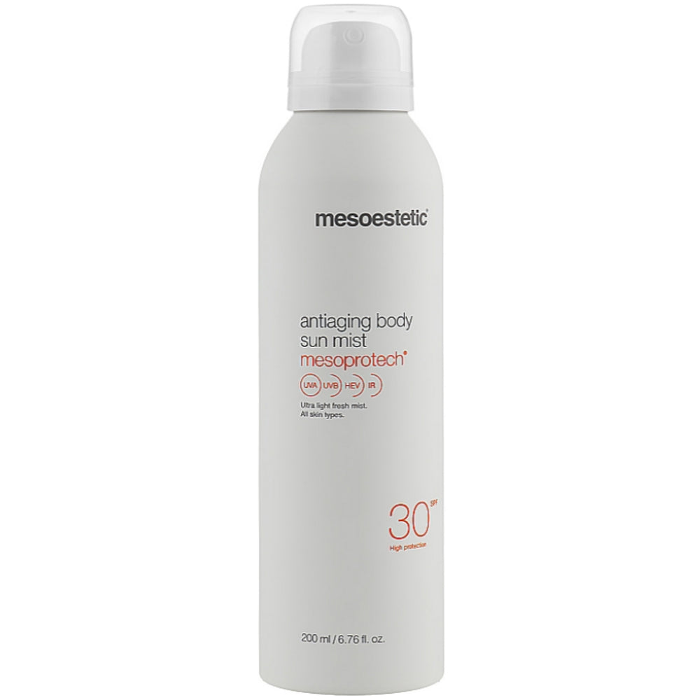 Mesoestetic Mesoprotech Antiaging Body Sun Mist SPF30 - Сонцезахисний спрей для тіла з антивіковим ефектом