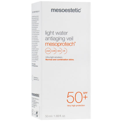 Mesoestetic Mesoprotech Light Water Antiaging Veil SPF 50 - Лёгкая антивозрастная сыворотка-вуаль