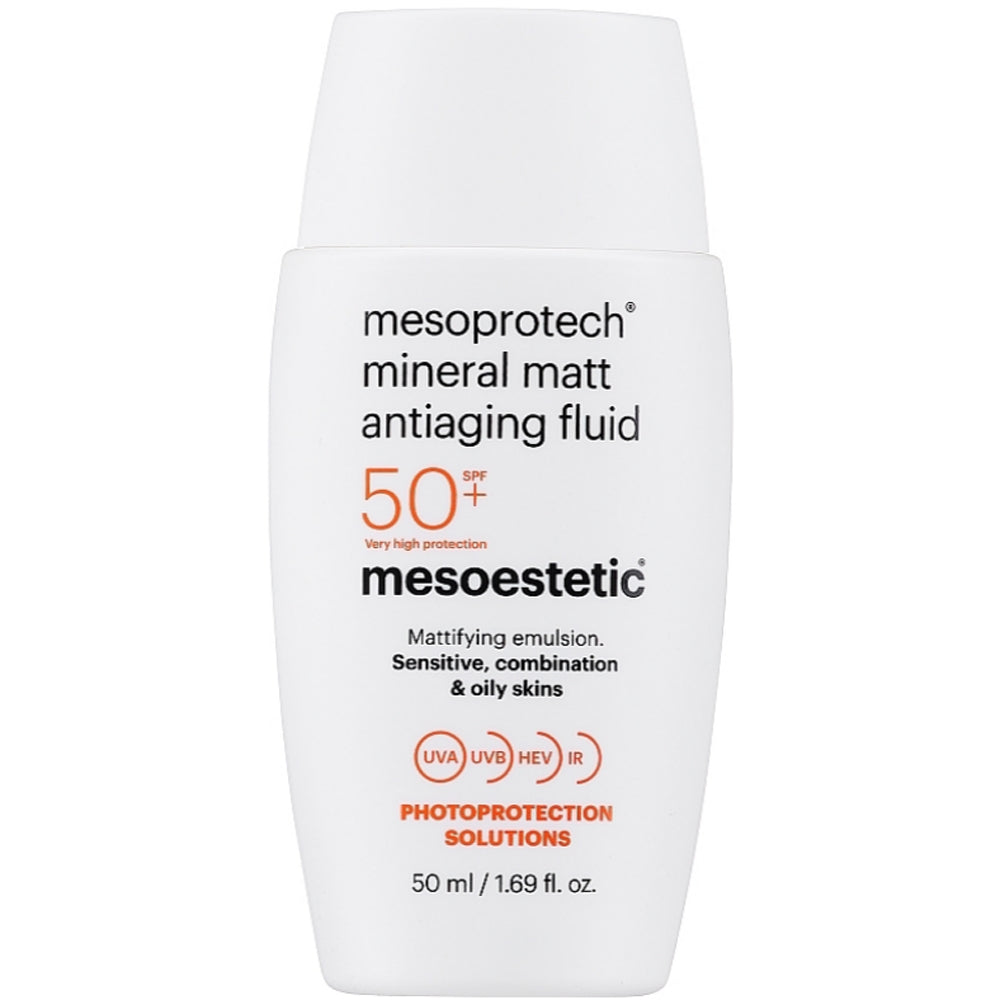 Mesoestetic Mesoprotech Mineral Matt Antiaging Fluid SPF 50 - Мінеральна матуюча антивікова сироватка