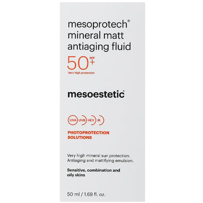 Mesoestetic Mesoprotech Mineral Matt Antiaging Fluid SPF 50 - Мінеральна матуюча антивікова сироватка