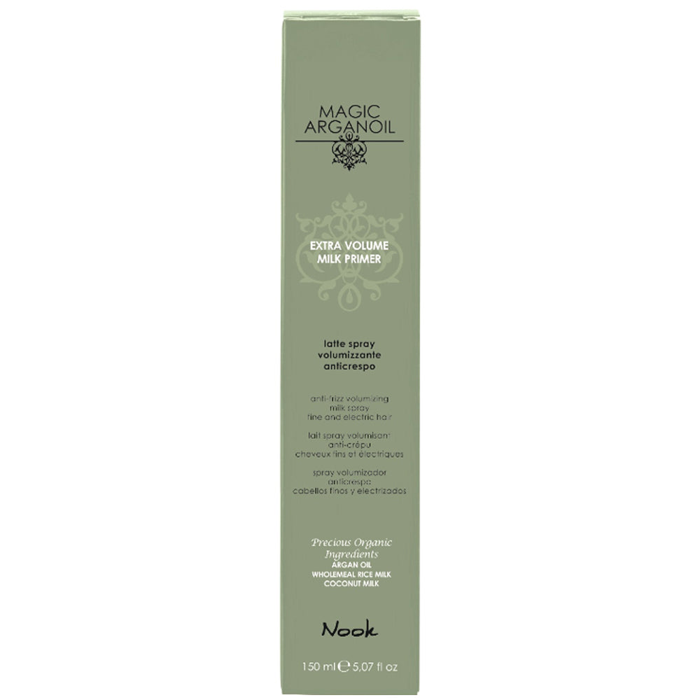 Nook Magic Arganoil Extra Volume Milk Primer — Молочко-спрей для об'єму з антифриз-ефектом