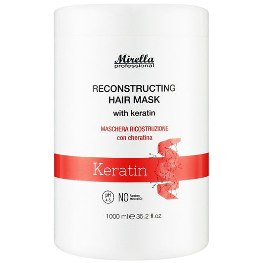 Mirella Professional Keratin Reconstructing Hair Mask - Відновлююча маска з кератином