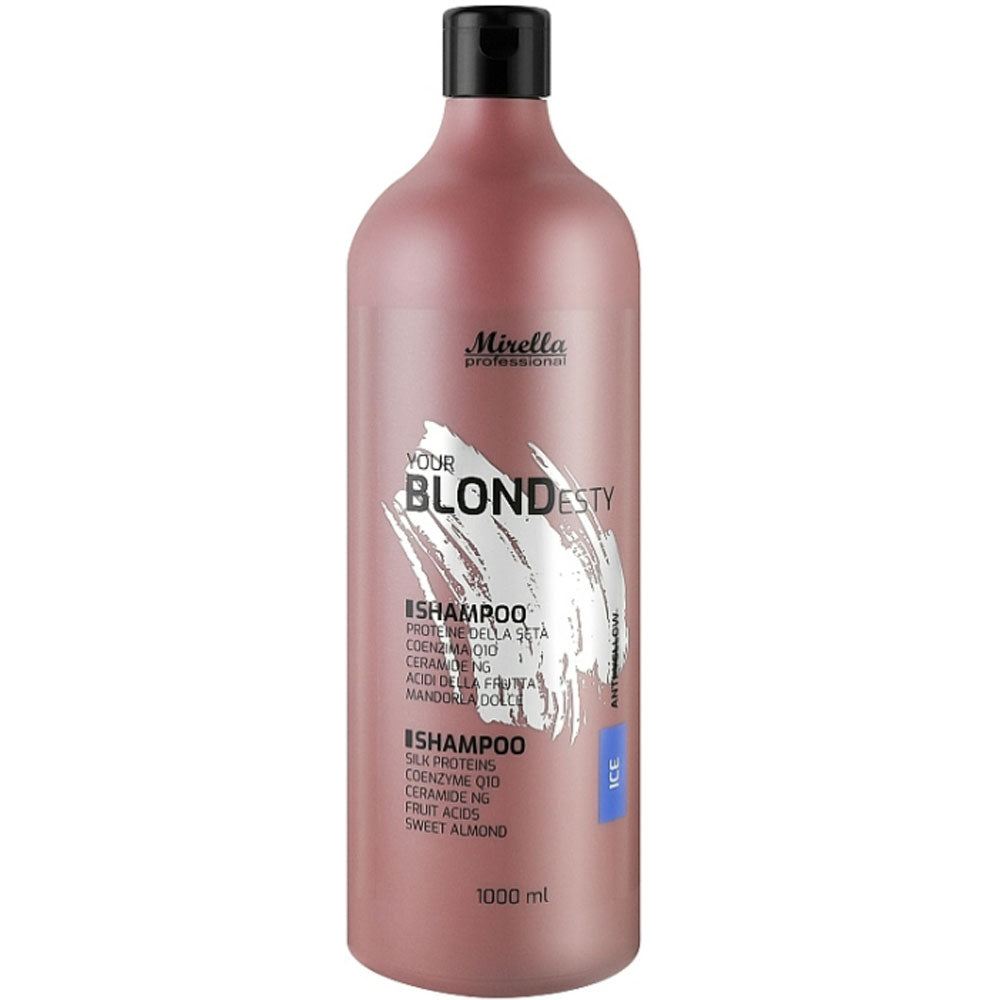 Mirella Professional Your Blondesty Ice Shampoo - Шампунь для волосся з Q10 та керамідами