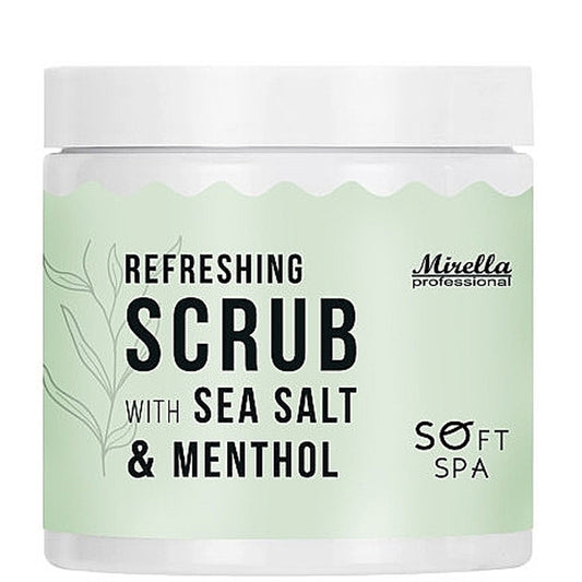 Освіжаючий скраб з морською сіллю та ментолом - Mirella Soft Spa Refreshing Scrub With Sea Salt & Menthol