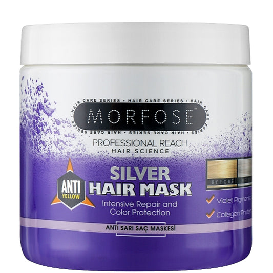 Маска антижовта для волосся - Morfose Silver Hair Mask