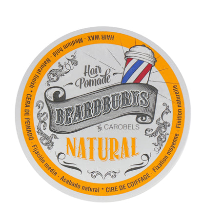 Beardburys Natural Wax - Помада для волос кремообразная классическая