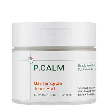 Пады-тонер для регенерации барьера кожи - P.Calm Barrier Cycle Toner Pad