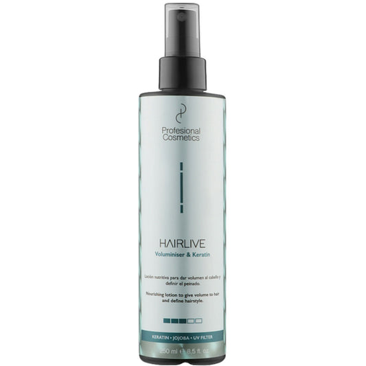 Profesional Cosmetics Hairlive Voluminiser & Keratin Spray - Спрей для объема с кератином