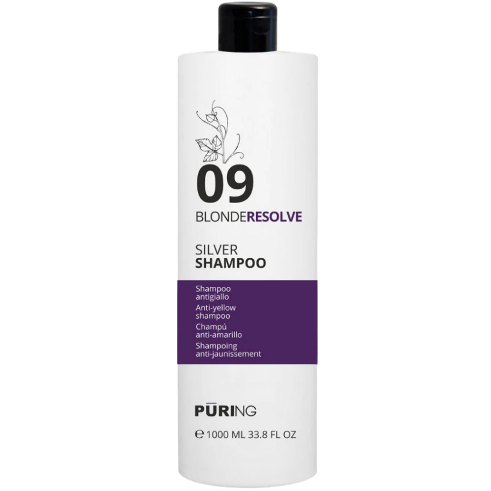 Шампунь для нейтрализации желтых оттенков - Puring 09 Blonde Resolve Silver Shampoo