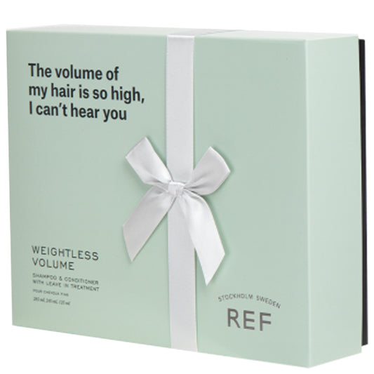 Подарунковий бокс для об'єму волосся та глибокого очищення - REF Holiday Box Weightless Volume