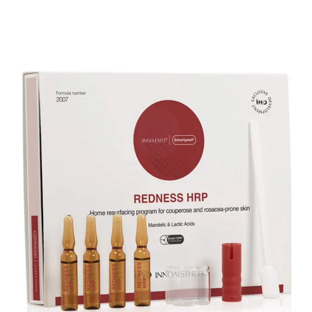 Домашній пілінг для шкіри з куперозом та розацеа - Innoaesthetics Redness Peel Hrp