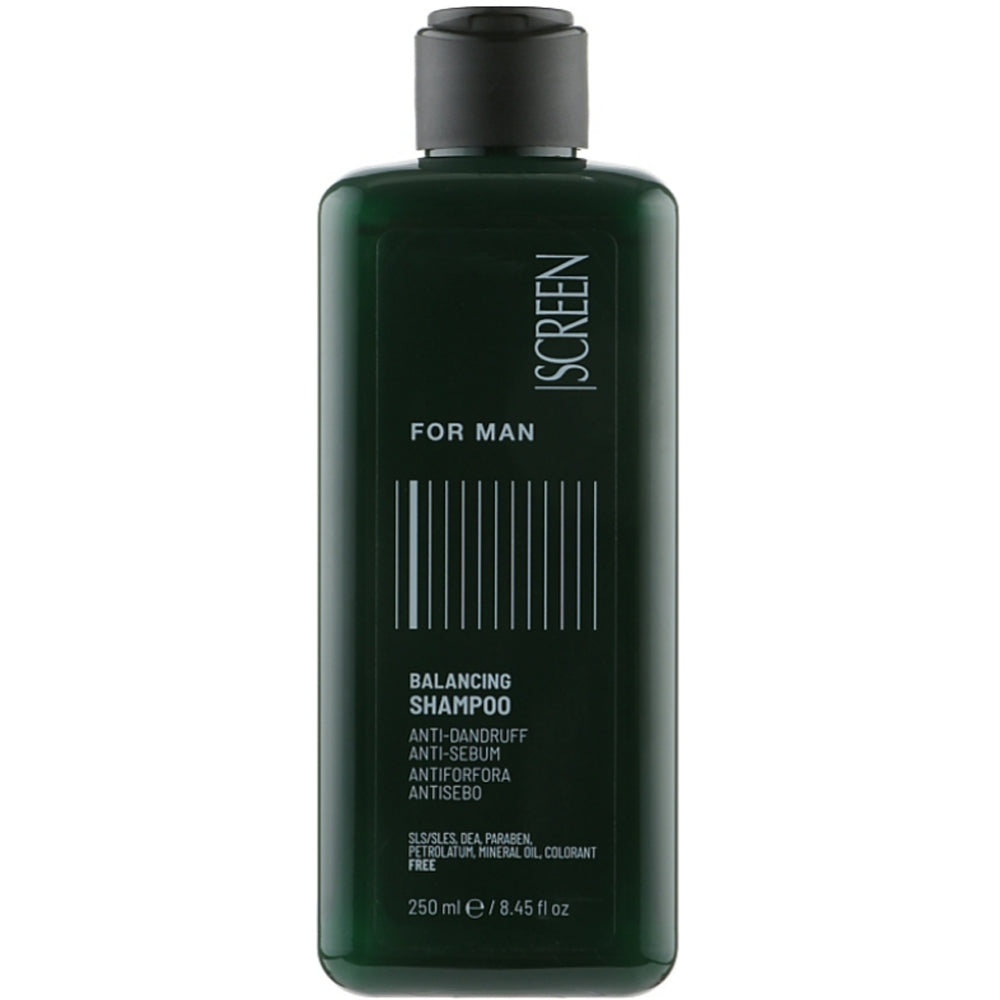 Балансирующий шампунь для жирной кожи головы, против перхоти - Screen For Man Balancing Shampoo