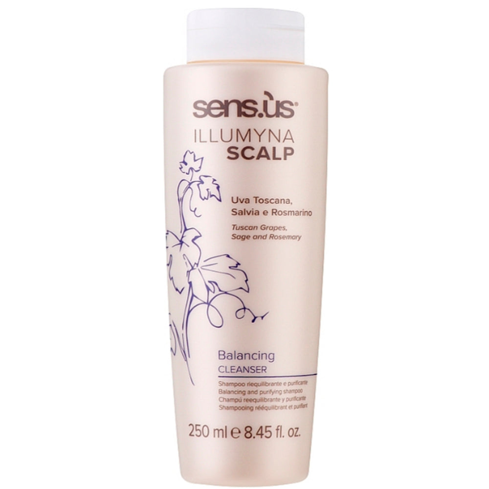 Балансирующий и очищающий шампунь для жирных волос - Sens.ùs Illumyna Scalp Balancing Cleanser Balancing and Purifying Shampoo