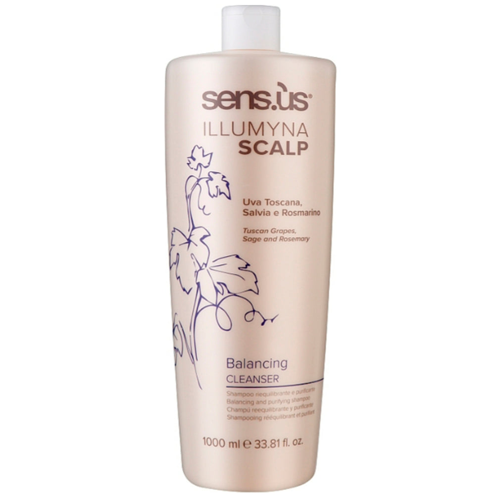 Балансирующий и очищающий шампунь для жирных волос - Sens.ùs Illumyna Scalp Balancing Cleanser Balancing and Purifying Shampoo