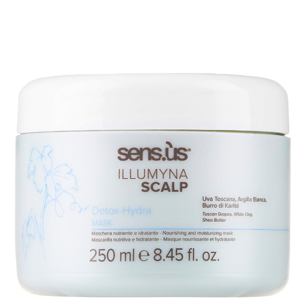 Детоксикационная увлажняющая маска для волос - Sens.ùs Illumyna Scalp Detox Hydra Mask